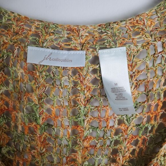 JH Collectibles Linen Blend Button Cardigan Medium - Picture 5 of 6